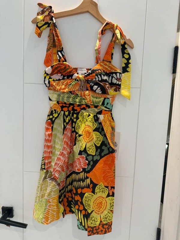 Never Fully Dressed #Never Fully Dressed Tropical Print Midi Dress – New Without Tags – UK 6 / EU 34