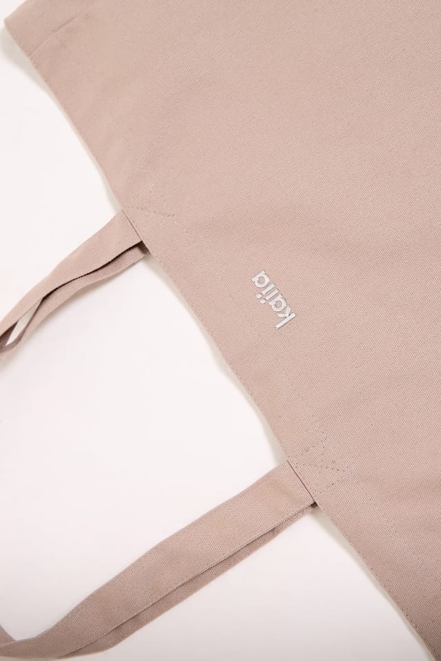 Kaiia Kaiia Chrome Logo Tote Bag Grey Taupe - 3
