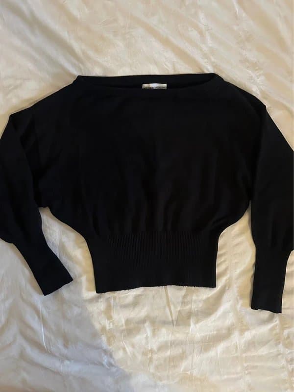 Bershka Bershka black off the shoulder jumper size S