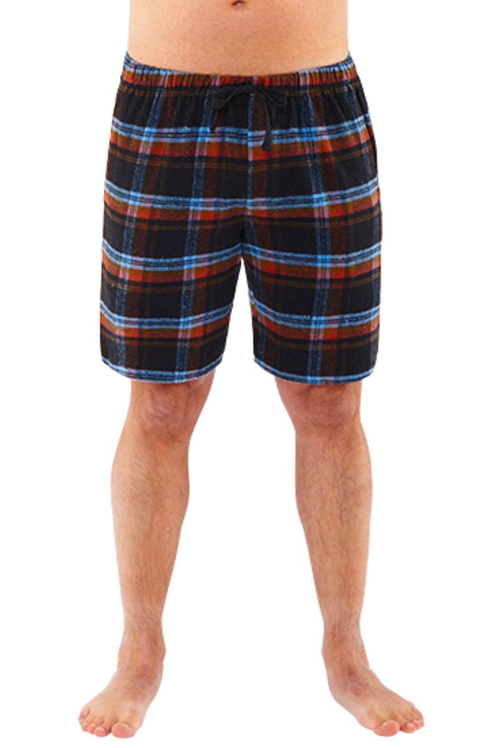 Just Essentials Just Essentials Men's Mens Flannel Check Pyjama Shorts in Black - 4