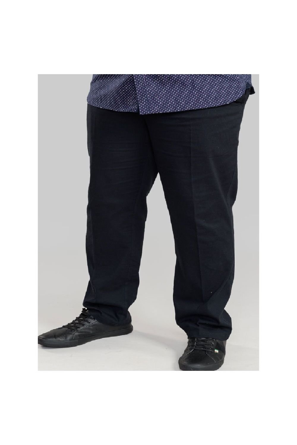 Duke Clothing Duke Clothing Men's D555 Bruno Stretch Chino Kingsize Trousers in Indigo - 3