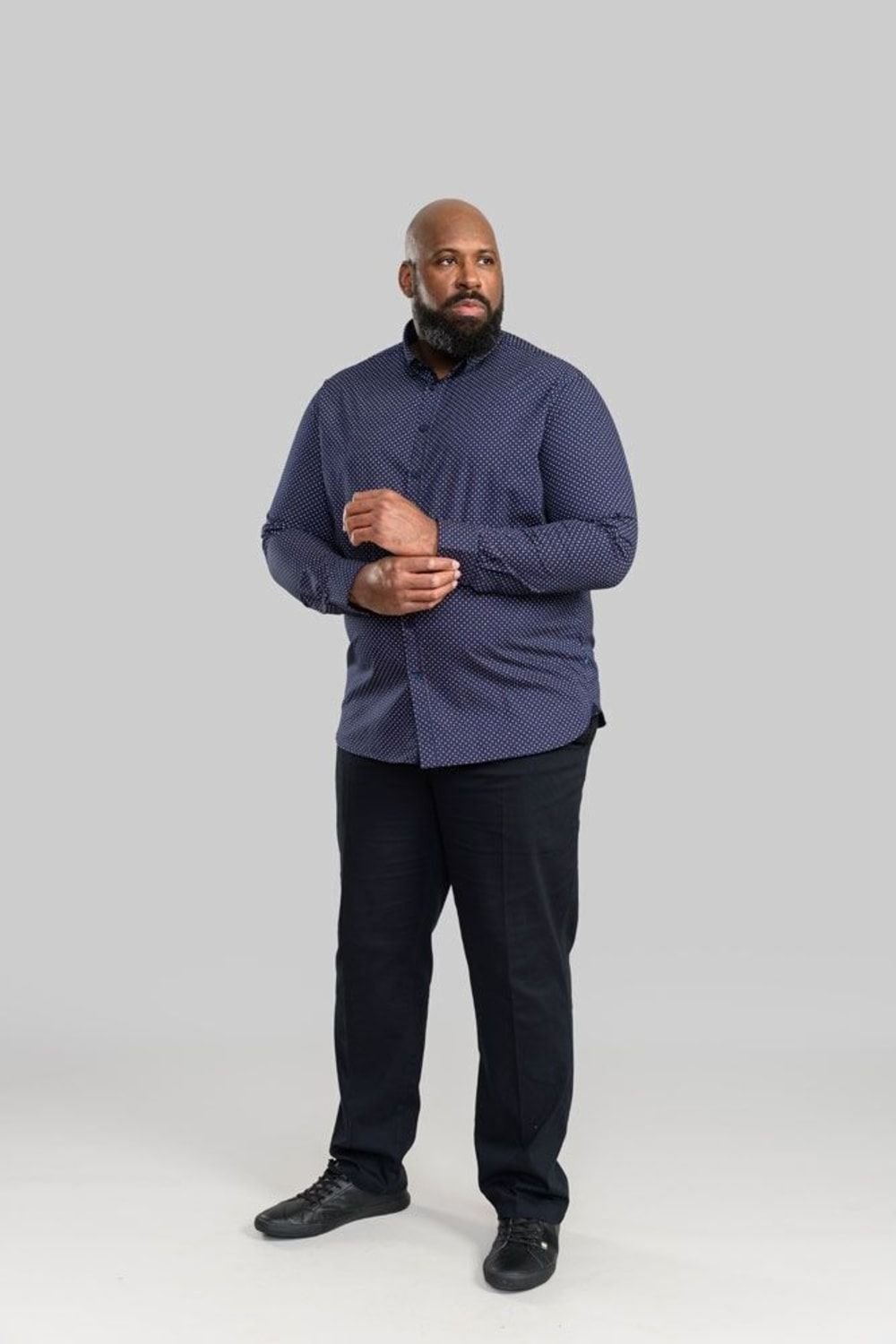 Duke Clothing Duke Clothing Men's D555 Bruno Stretch Chino Kingsize Trousers in Indigo - 4