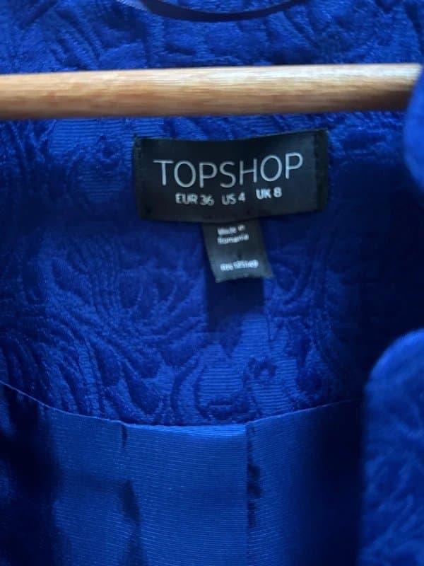 Topshop Topshop blue smart jacket