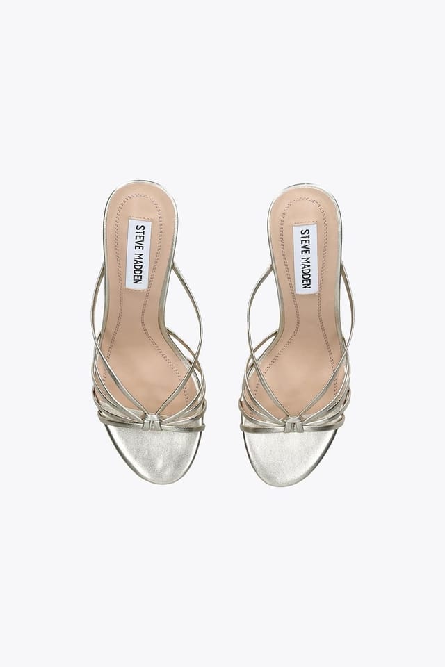 Steve Madden STEVE MADDEN Women's 'Edna Champagne' Leather Heels in Bronze - 2
