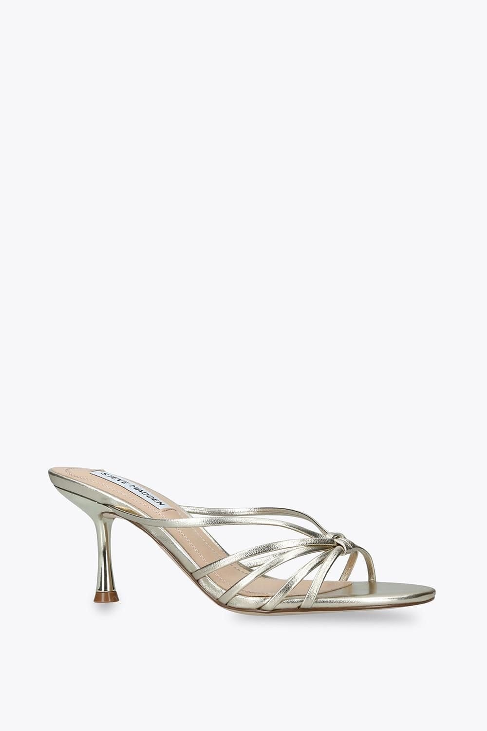 Steve Madden STEVE MADDEN Women's 'Edna Champagne' Leather Heels in Bronze - 4
