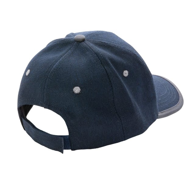XD Design XD Design Men's Impact Aware Contrast Brushed Cotton 6 Panel Cap in Navy - 3