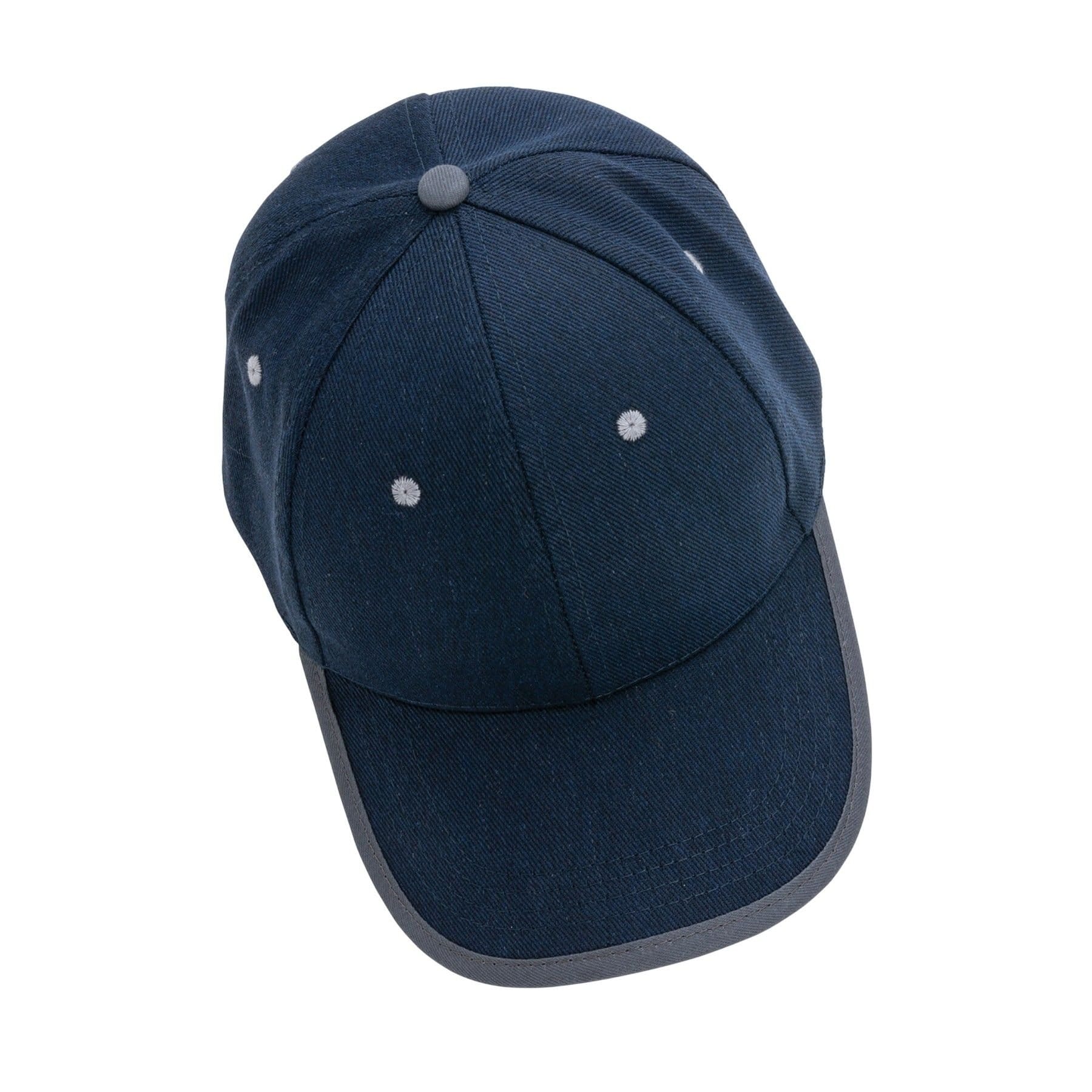 XD Design XD Design Men's Impact Aware Contrast Brushed Cotton 6 Panel Cap in Navy - 4