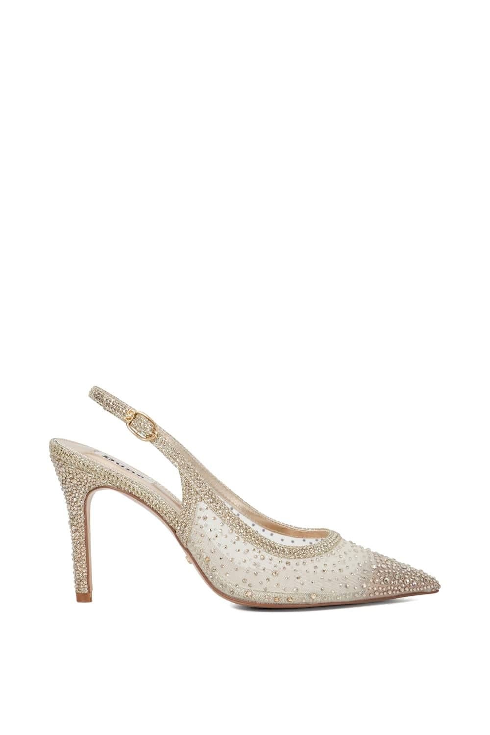 Dune London Dune London Women's 'Compassionate' Strappy Heels in Metallics