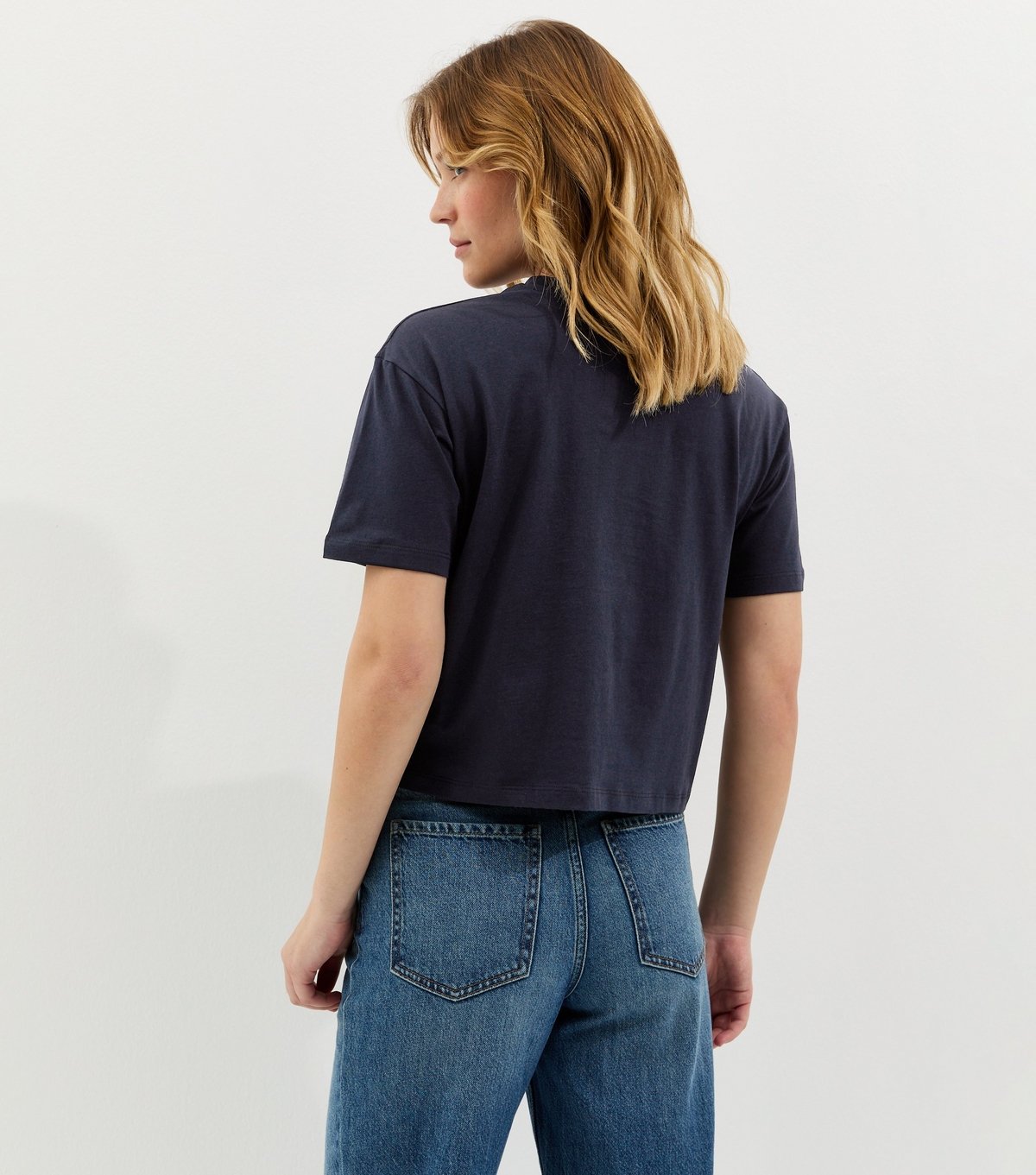 New Look Women's Navy Cotton Boxy T-Shirt New Look - 4