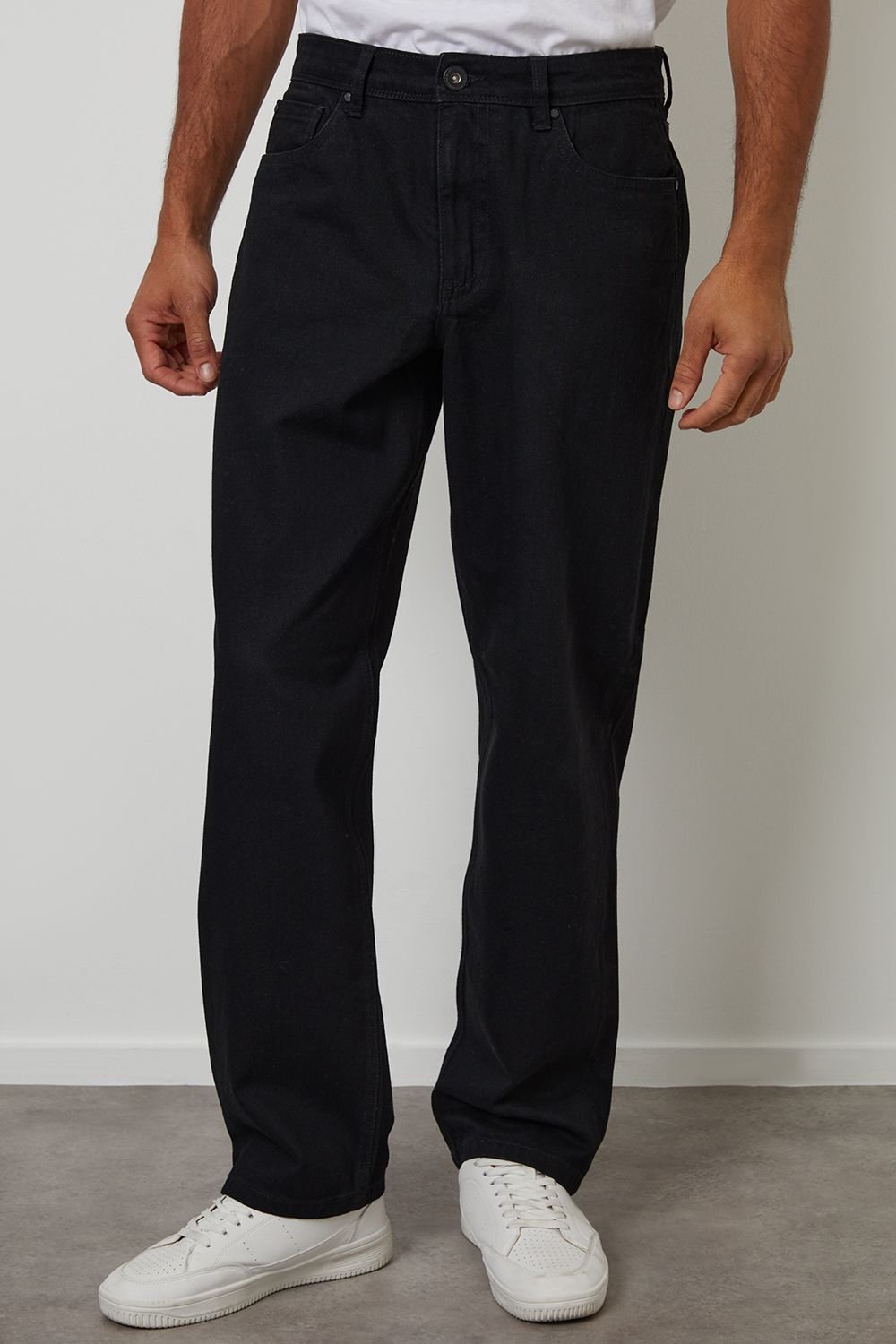 Threadbare Threadbare Men's Loose Fit Jeans in Black - 2