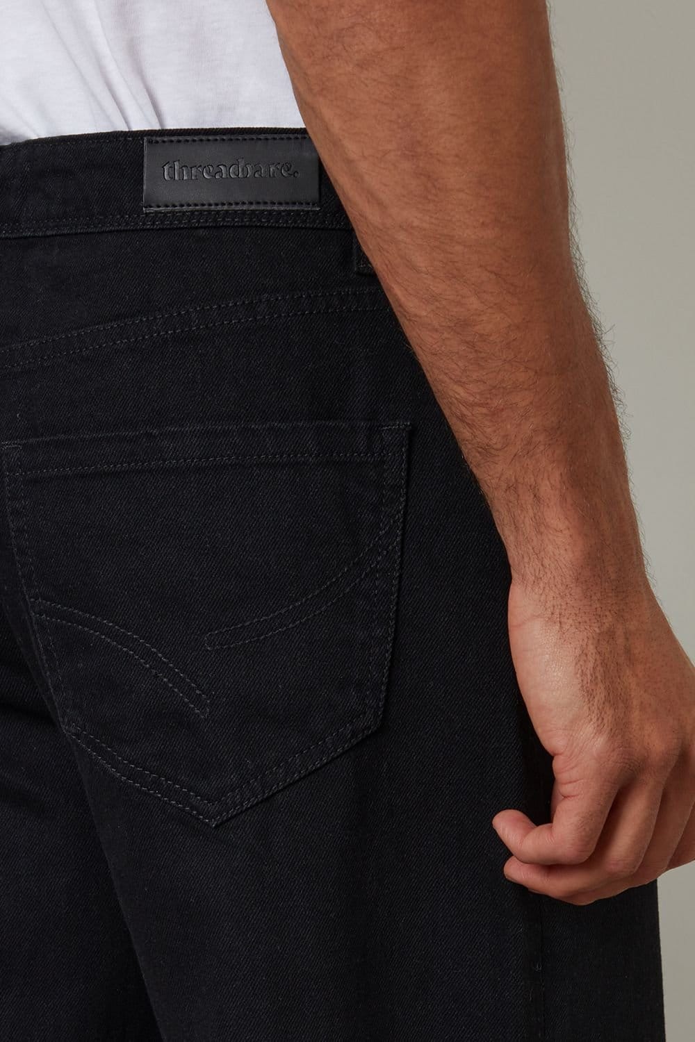 Threadbare Threadbare Men's Loose Fit Jeans in Black - 4