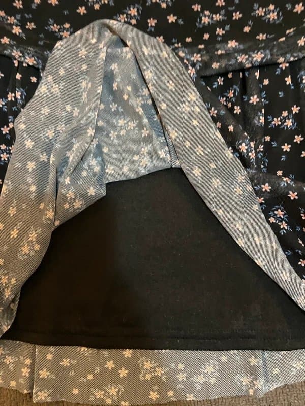 ASOS Mesh floral lined skirt