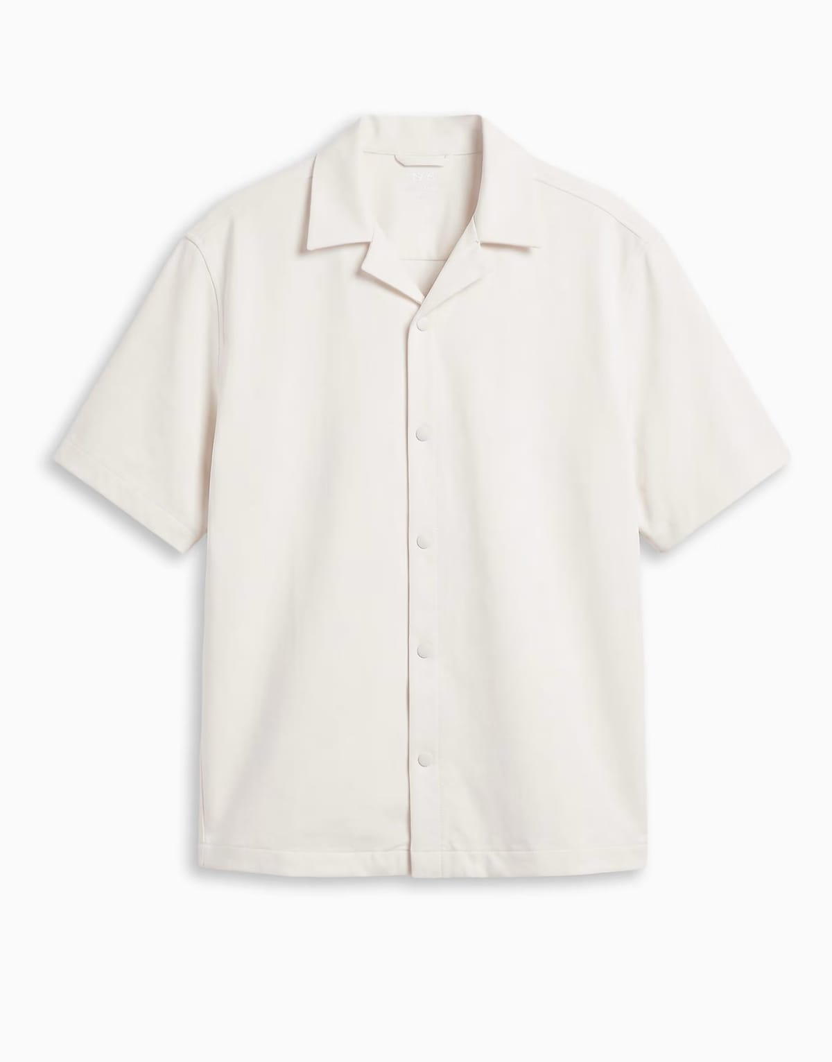 ASOS ASOS DESIGN motionMAX™ relaxed fit four way stretch shirt in off white - 1