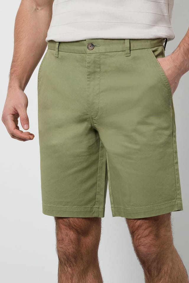 Burton Burton Men's Light Green Classic Chino Shorts - 2