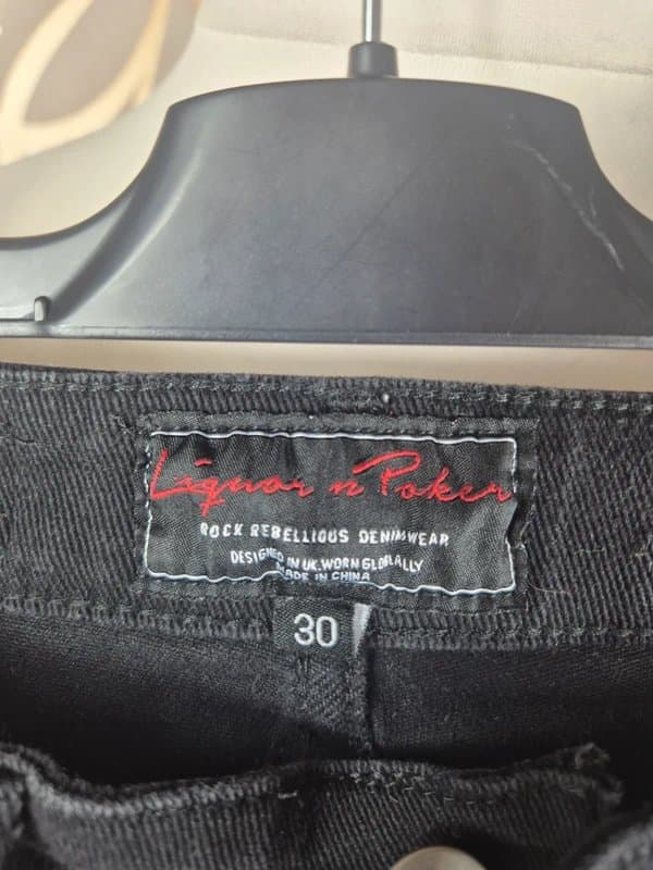 Liquor n Poker Liquor n poker ripped jeans size 30 waist