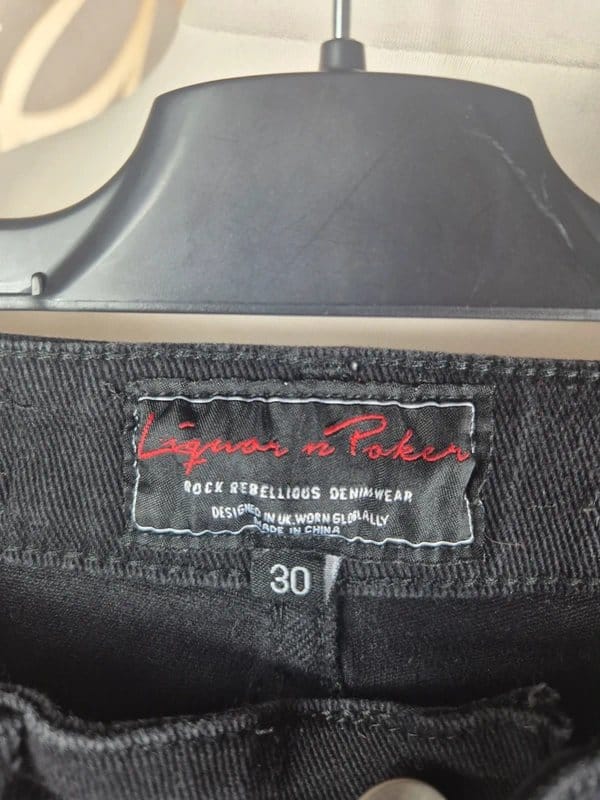 Liquor n Poker Liquor n poker ripped jeans size 30 waist - 1