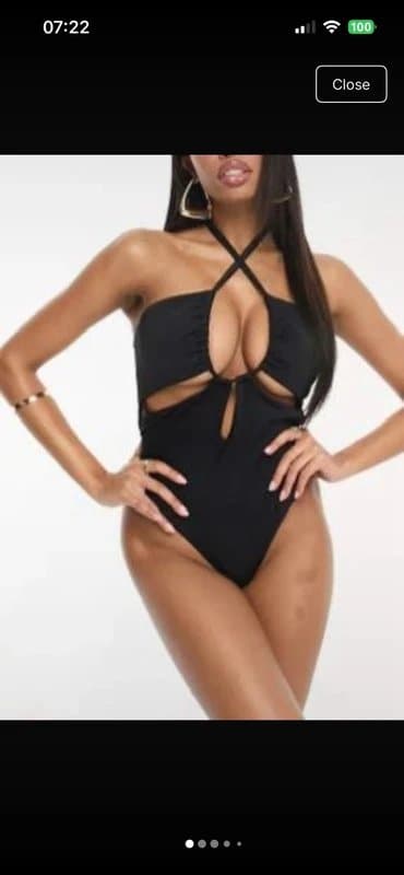ASOS Design ASOS design swimsuit one piece black 10/12 NEW