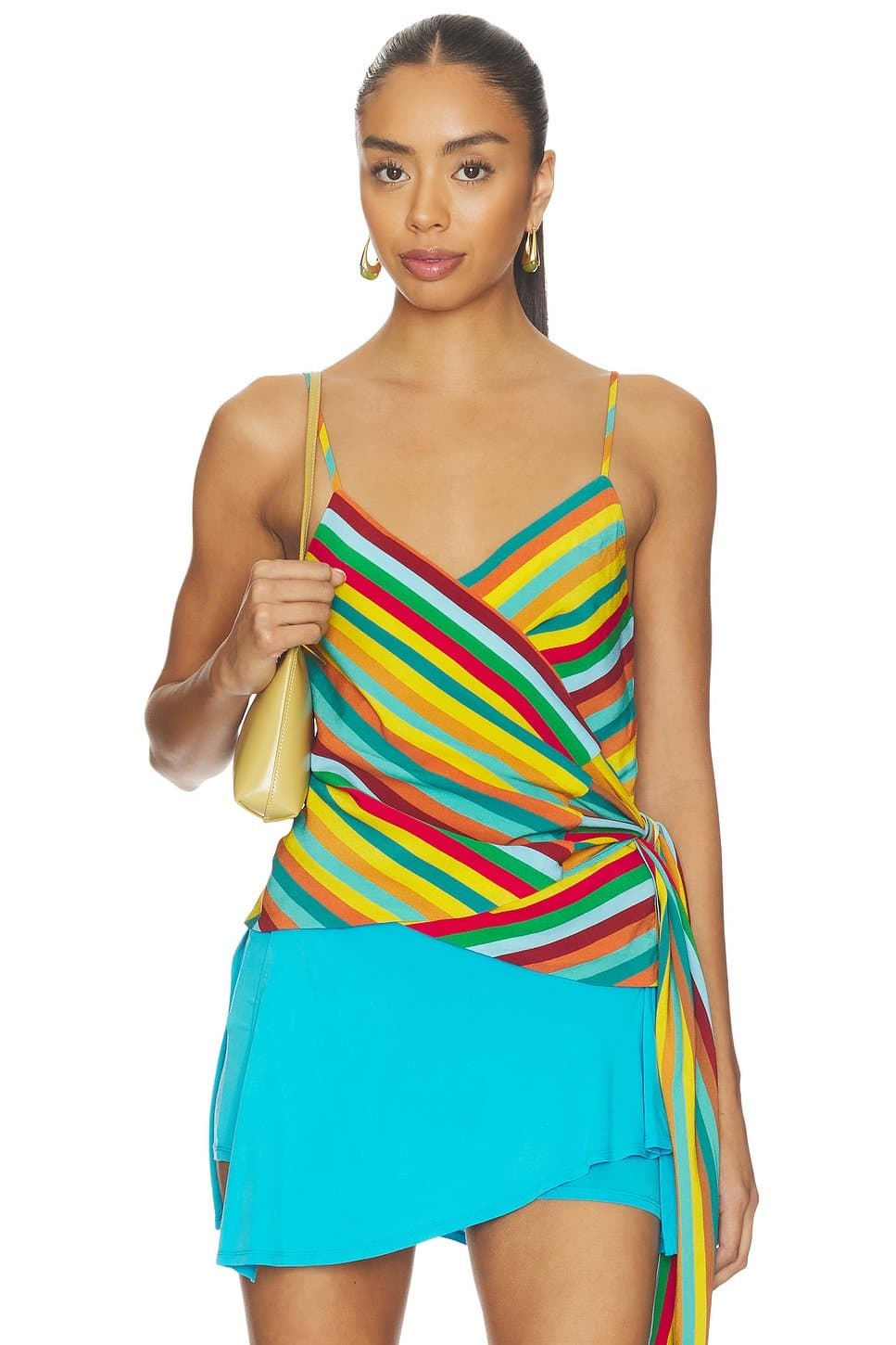 revolve Marlowe Crepe Tie Tank Top