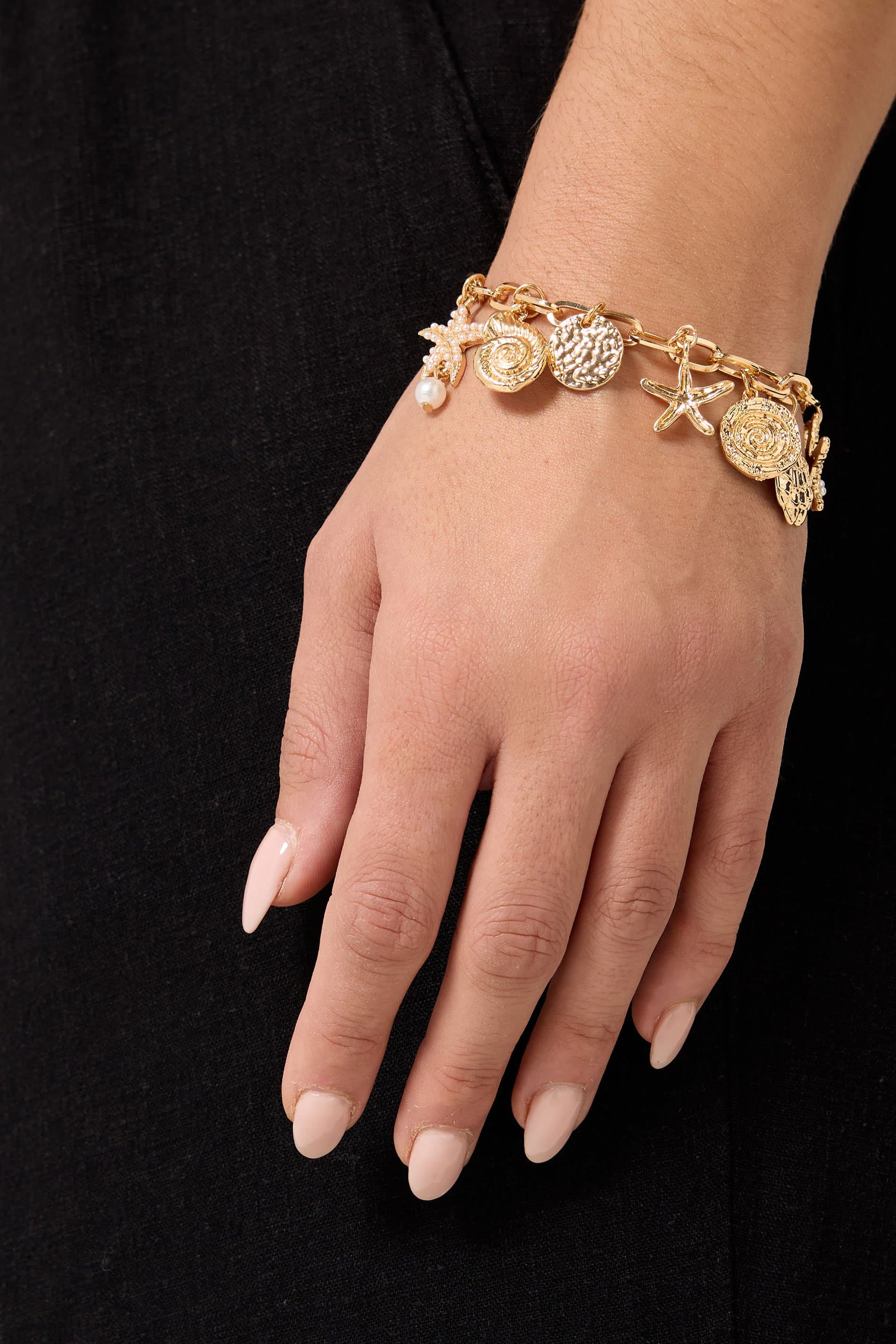 Yours Gold Tone Mixed Charm Bracelet
