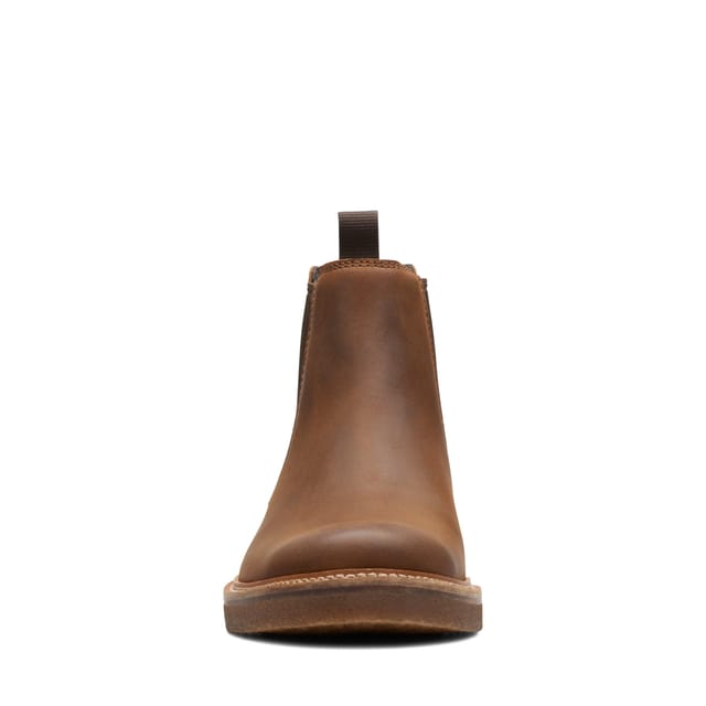 Clarks Clarks Men's Clarkdale Easy Chelsea Boot Beeswax Leather Chelsea Boots in Brown - 3