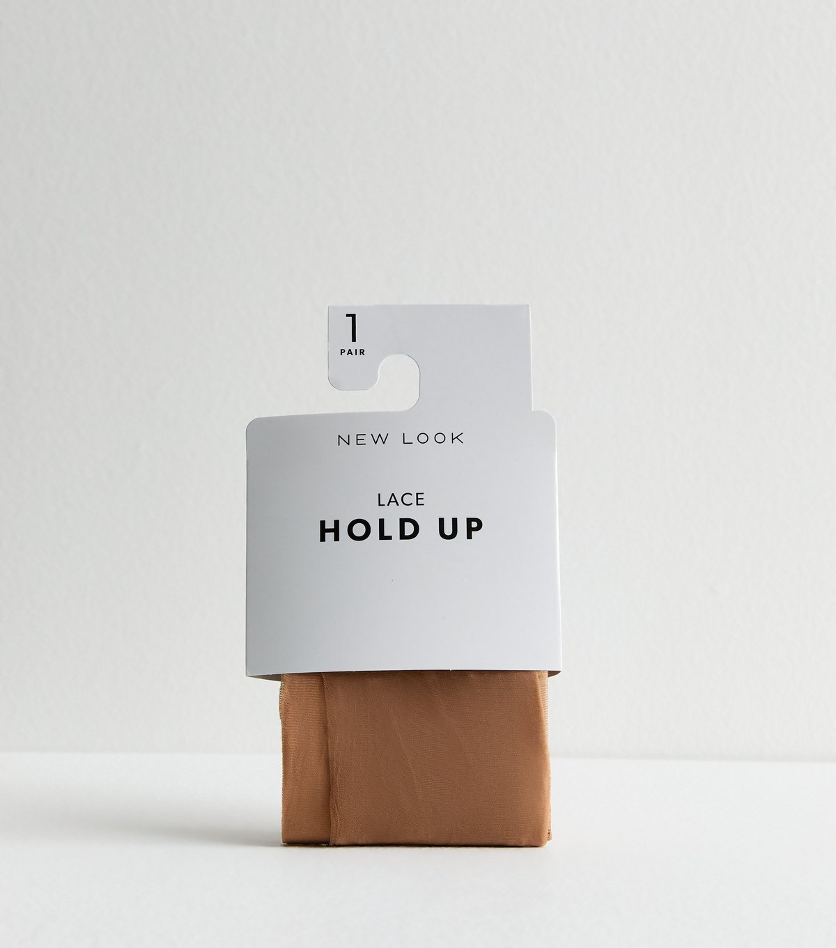 New Look Tan Lace Trim Hold Up Tights New Look - 4