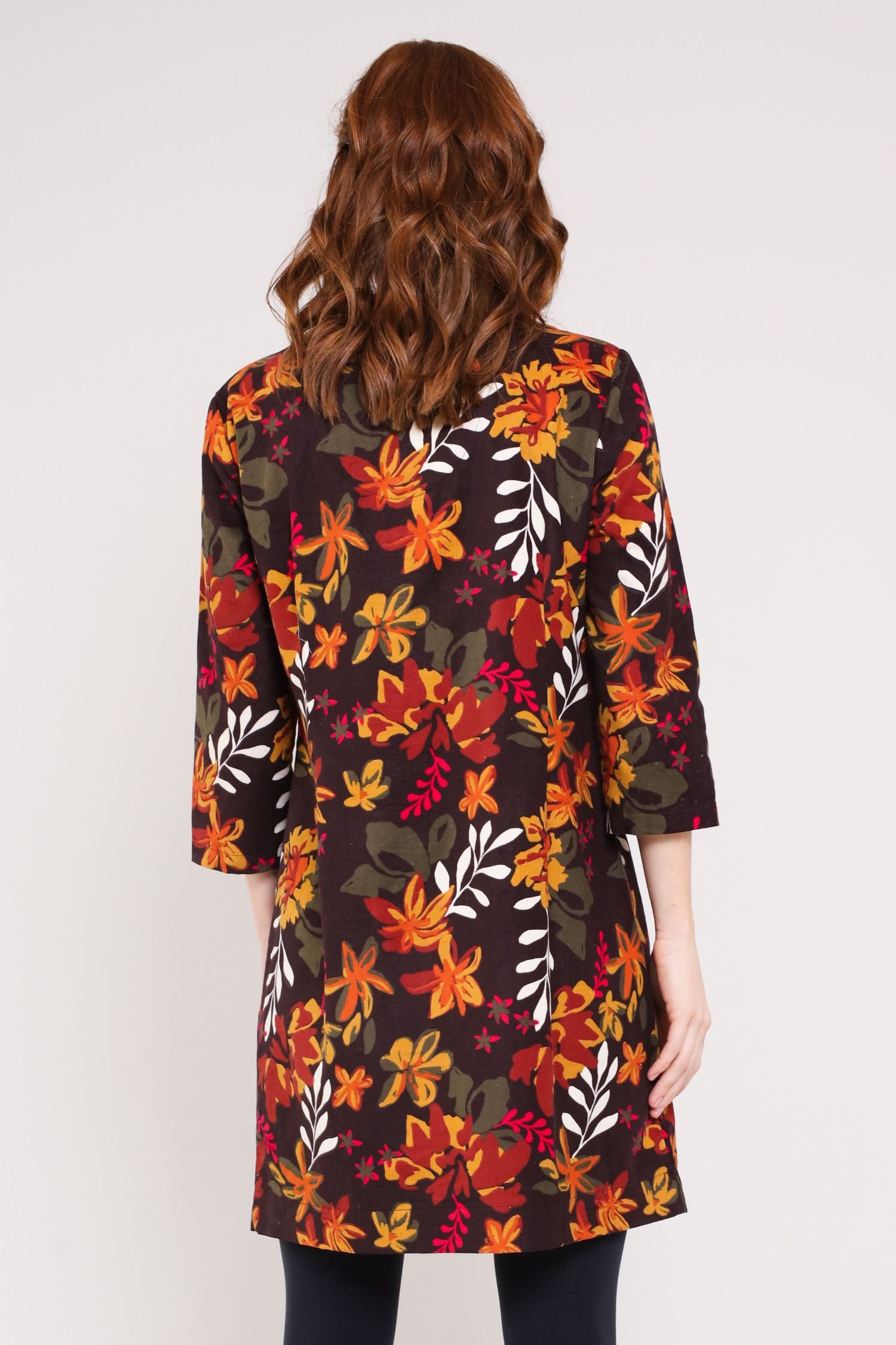 Nomads Clothing Nomads Clothing Women's Cotton Cord Tunic Dress in Dark Brown - 2