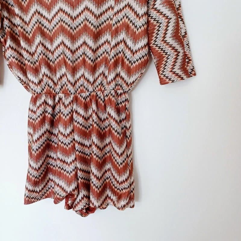 Topshop Topshop women's Patterned knit jumpsuit - playsuit size 10 worn once