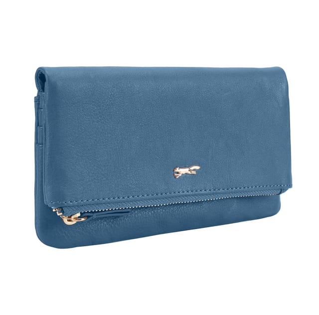 Paul Costelloe Paul Costelloe Women's Kiso Leather Purse in Dark Blue - 2