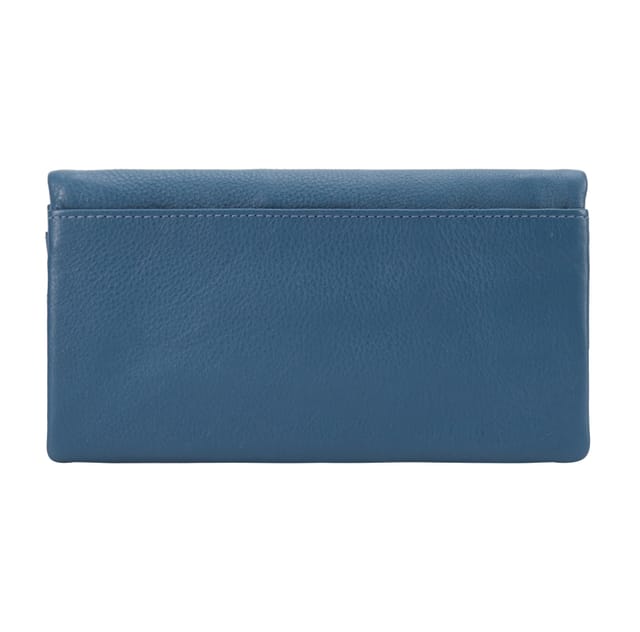 Paul Costelloe Paul Costelloe Women's Kiso Leather Purse in Dark Blue - 3