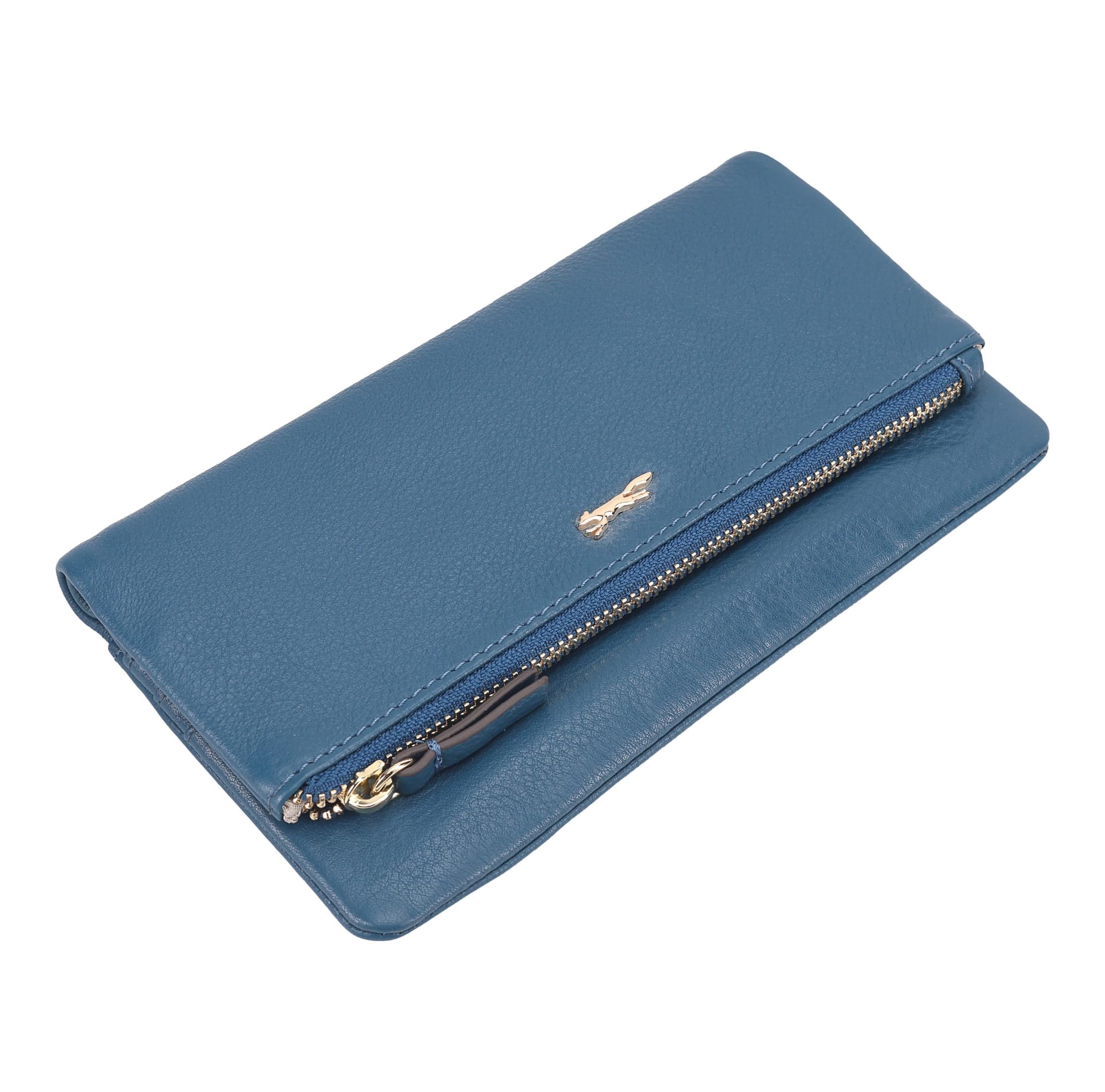 Paul Costelloe Paul Costelloe Women's Kiso Leather Purse in Dark Blue - 4