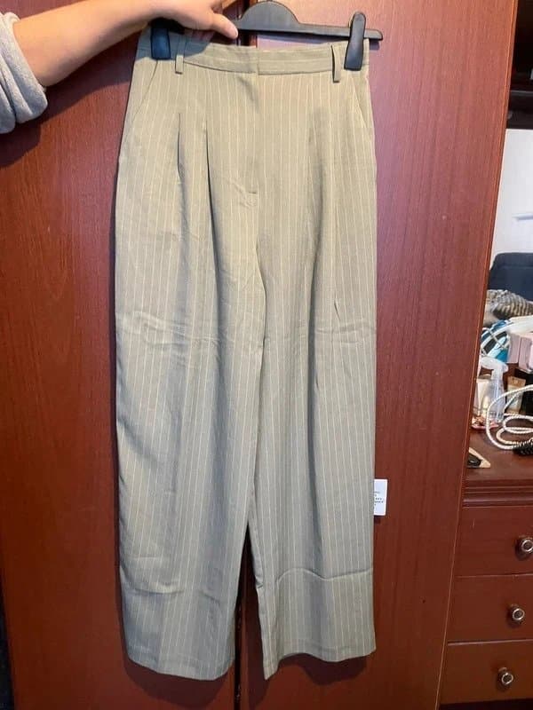 ASOS Asos green strip trousers
