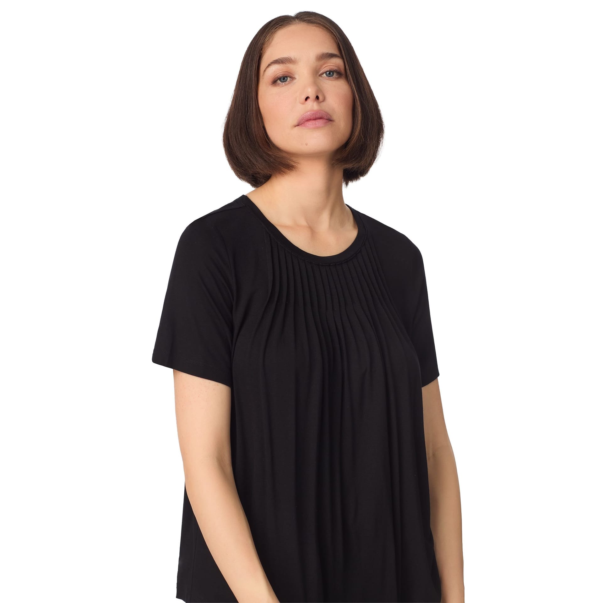 DKNY DKNY Women's Short sleeve top & pant pyjama sleep set with pleats in black - 4
