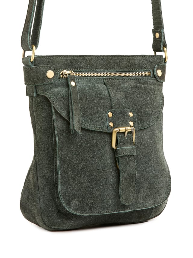 Celtic & Co Celtic & Co Women's Leather Cross Body Bag in Bottle Green - 2