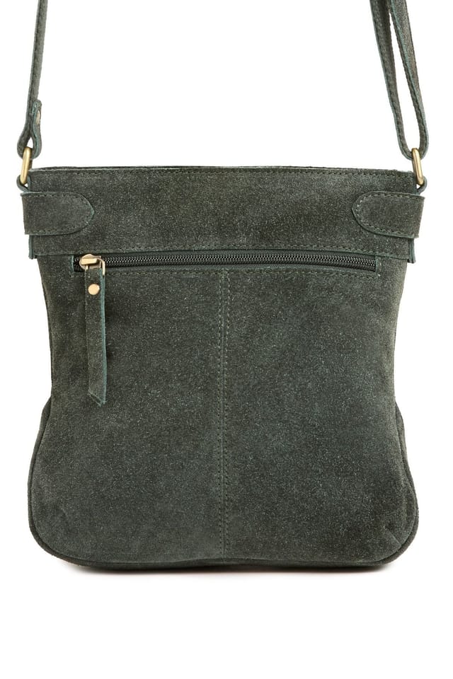 Celtic & Co Celtic & Co Women's Leather Cross Body Bag in Bottle Green - 3