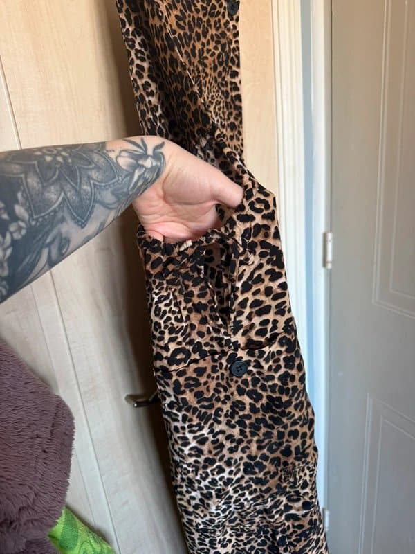 ASOS Petite ASOS leopard print dungarees