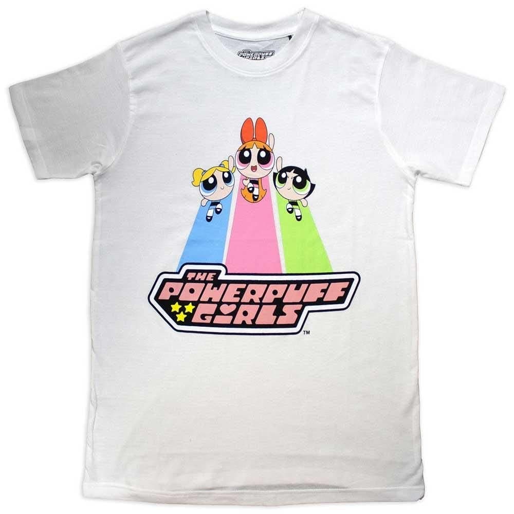 Powerpuff Girls Powerpuff Girls Men's Catch Flight T-Shirt in White