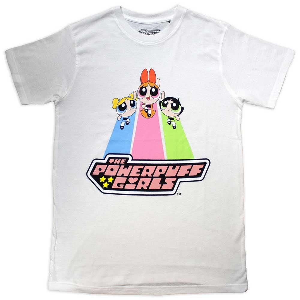 Powerpuff Girls Powerpuff Girls Men's Catch Flight T-Shirt in White - 4
