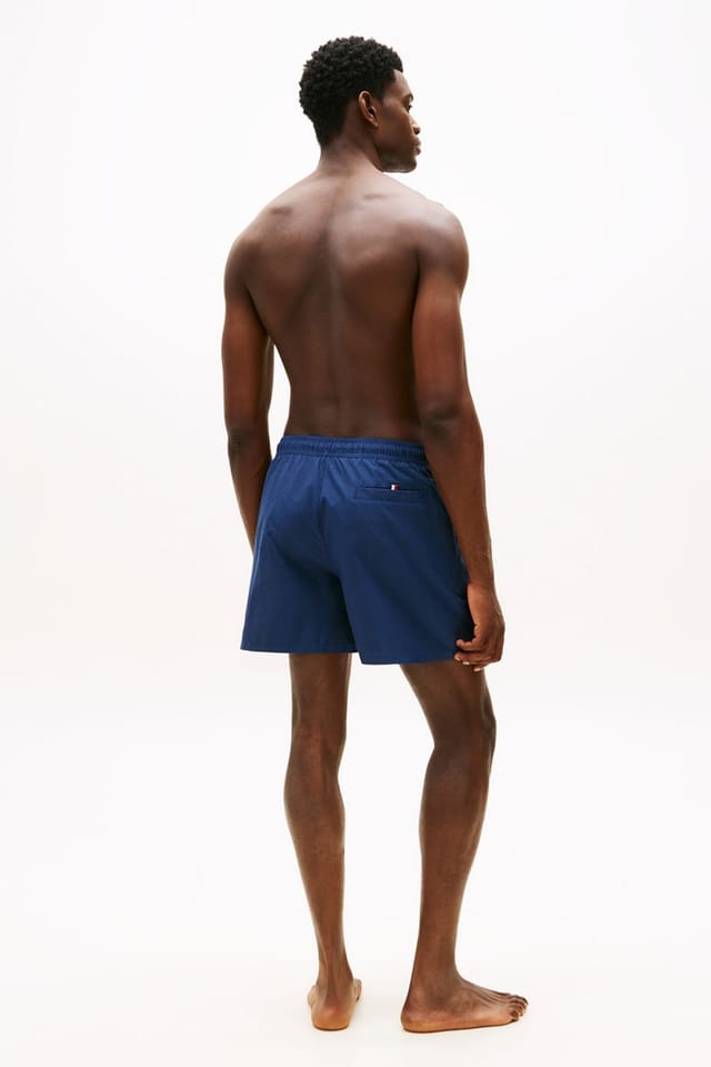 Tommy Hilfiger Tommy Hilfiger Men's Medium Drawstring Swimshort Aegean Sea / Desert Sky Ithaca in Navy - 2