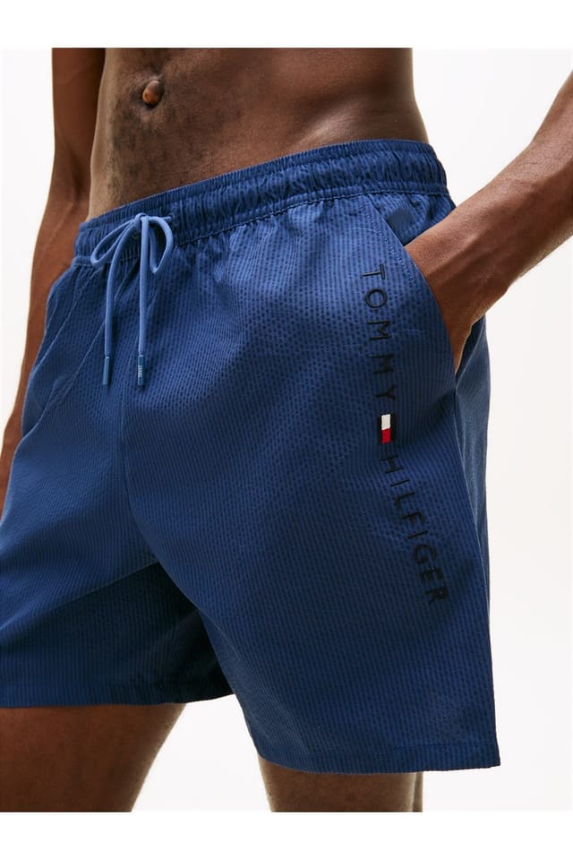 Tommy Hilfiger Tommy Hilfiger Men's Medium Drawstring Swimshort Aegean Sea / Desert Sky Ithaca in Navy - 3