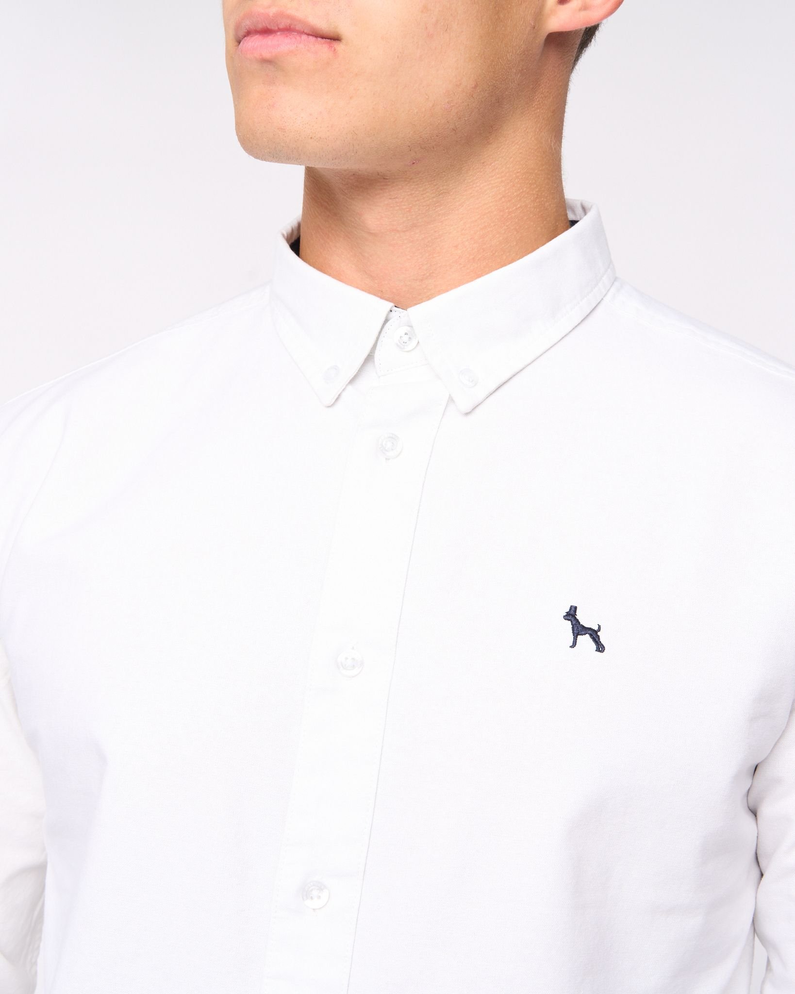 Bewley&Ritch Bewley&Ritch Men's Chatmen Slim Fit Oxford Shirt in White - 4