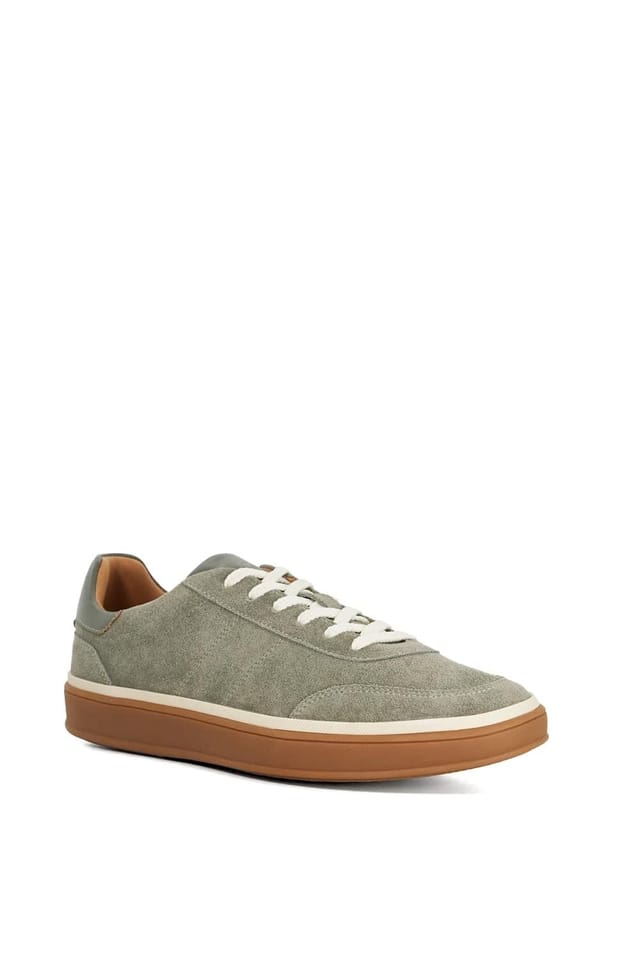 Dune London Dune London Men's 'Tony' Suede Trainers in Green - 2
