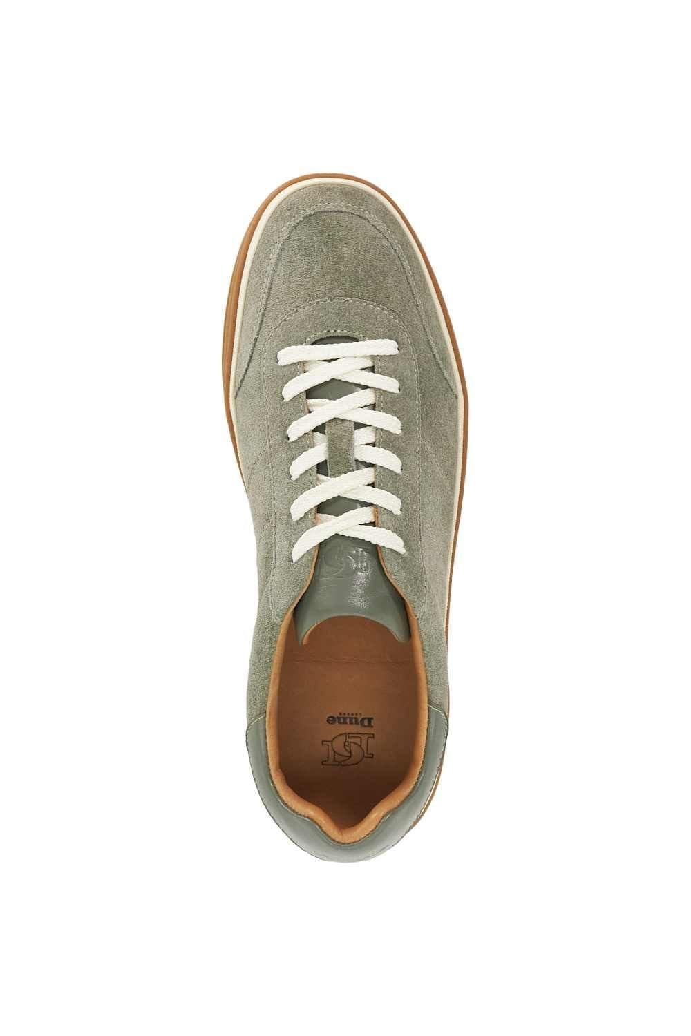 Dune London Dune London Men's 'Tony' Suede Trainers in Green - 4