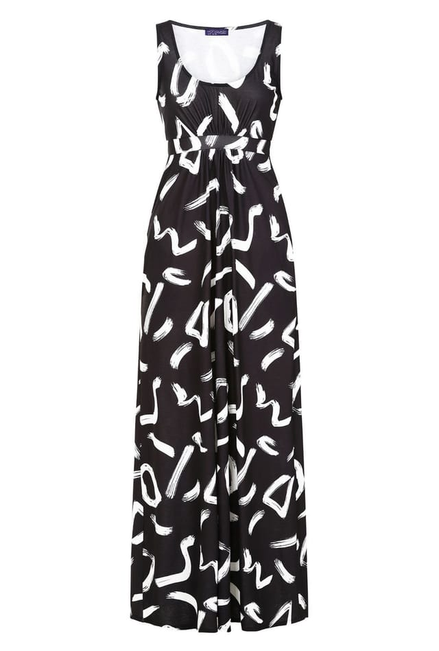 Hot Squash Hot Squash Women's Empire Waist Maxi Dress in Black - 3