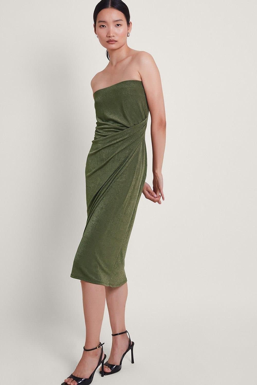 Monsoon Monsoon Women's Billi Bandeau Dress in Green