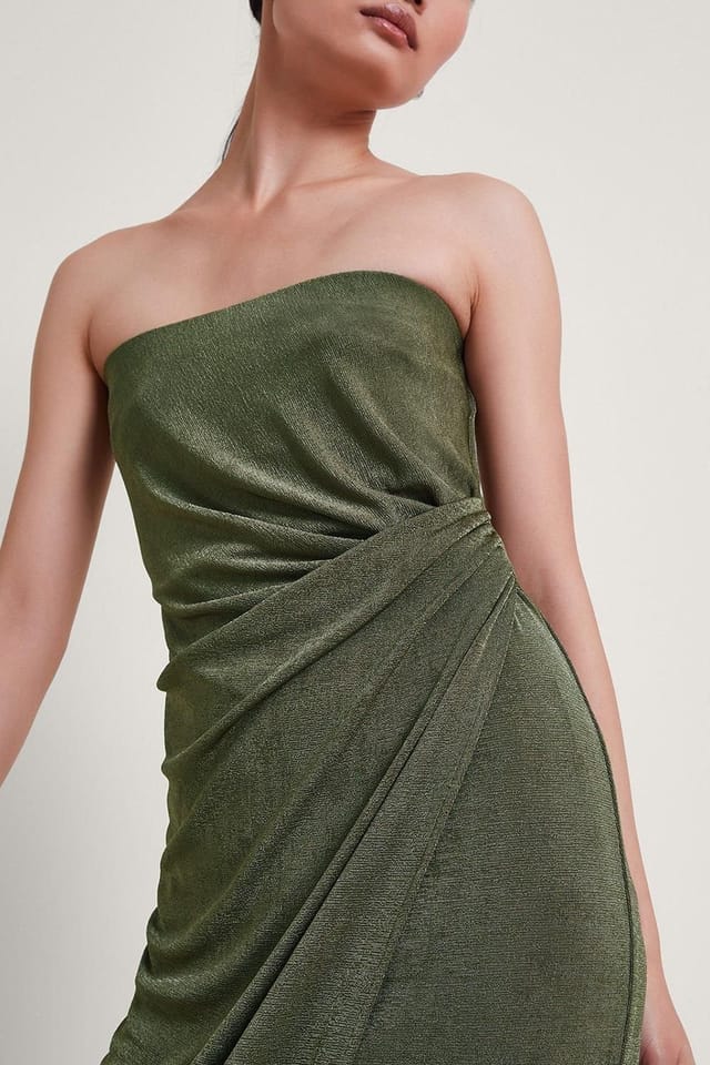 Monsoon Monsoon Women's Billi Bandeau Dress in Green - 2