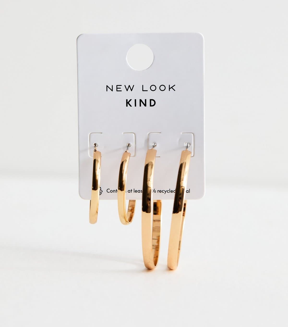 New Look Pack Of 2 Gold-Tone Mixed Size Hoop Earrings New Look
