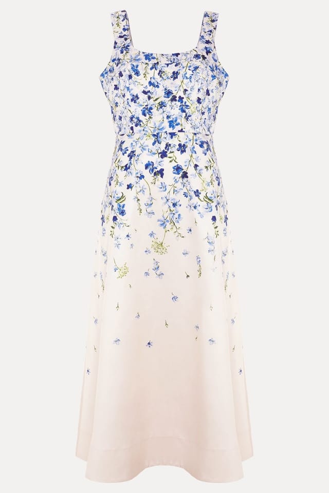 Phase Eight Phase Eight Women's Orla Floral Midi Dress in Cream - 2