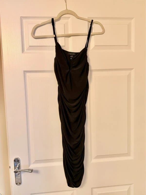 New Look New Look Ruched V-Neck Midi Dress Size 12 New