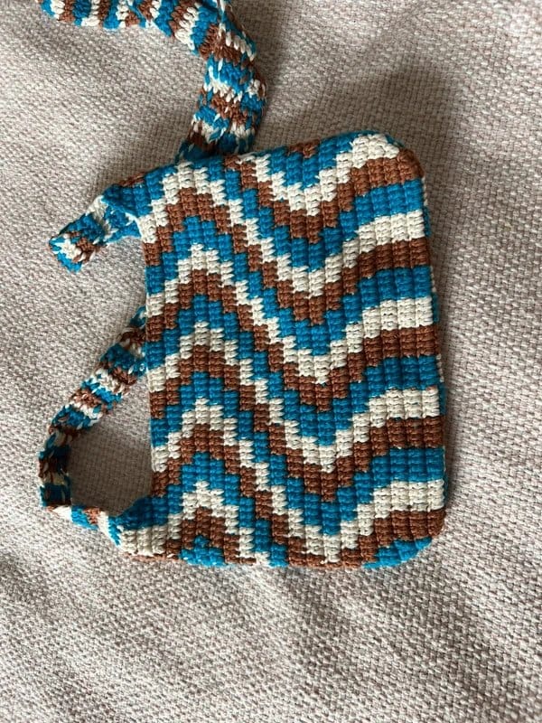 ASOS Knitted Woven Festival Cross body Pouch Bag - 1