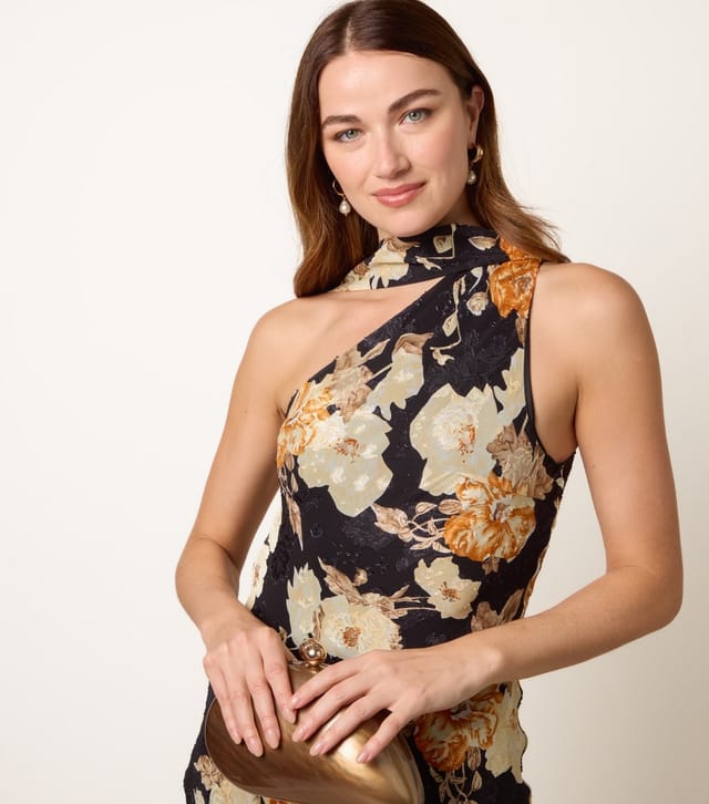 Blue Vanilla Women's Black Floral Halter Neck Maxi Dress Blue Vanilla New Look - 3